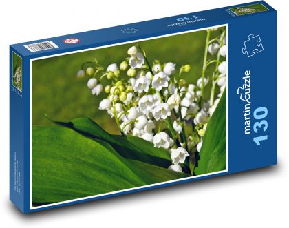 Konvalinka - jarní květina, rostlina - Puzzle 130 dílků, rozměr 28,7x20 cm