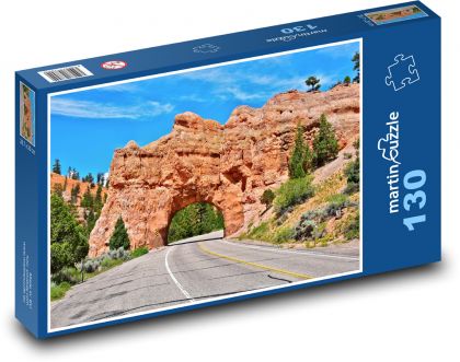Bryce Canyon - Utah, USA - Puzzle 130 dílků, rozměr 28,7x20 cm