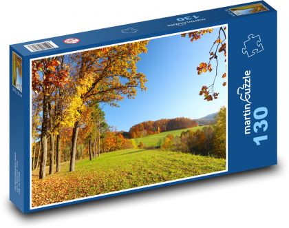 Krajobraz - krzewy, drzewa - Puzzle 130 elementów, rozmiar 28,7x20 cm