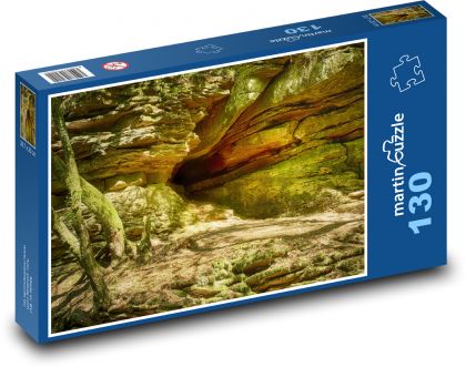 Sandstein - Höhle, Wald - Puzzle - 130 Teile