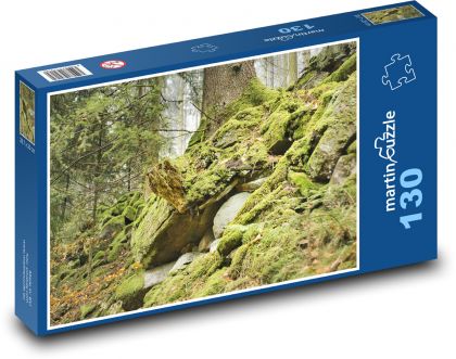 Les - mech, příroda - Puzzle 130 dílků, rozměr 28,7x20 cm