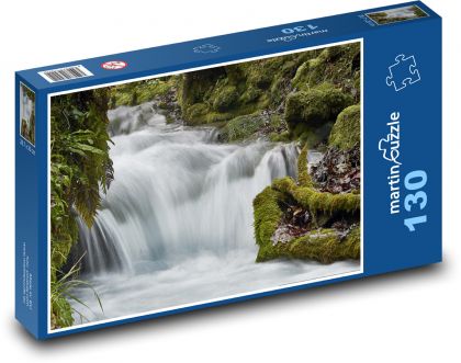 Wasser - Wasserfall, Natur - Puzzle - 130 Teile