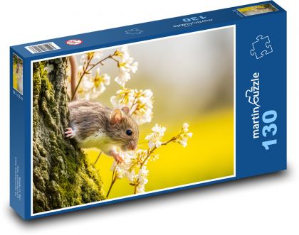 Myš - les, strom - puzzle 130 dílků