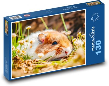 Chomik - gryzoń, mysz - Puzzle 130 elementów, rozmiar 28,7x20 cm