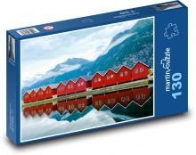 Norsko - Fjord, oceán Puzzle 130 dílků - 28,7 x 20 cm