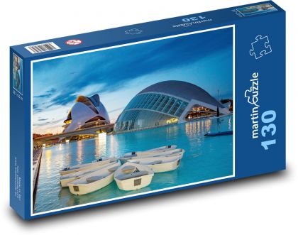 Walencja - Hiszpania, budynek - Puzzle 130 elementów, rozmiar 28,7x20 cm