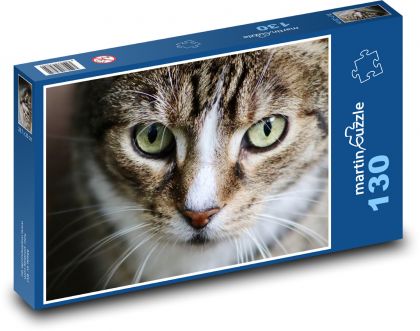 Cat - Eyes - Puzzle 130 elementów, rozmiar 28,7x20 cm