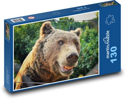 Medvěd - zvíře, zoo - Puzzle 130 dílků, rozměr 28,7x20 cm