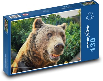 Medveď - zviera, zoo - Puzzle 130 dielikov, rozmer 28,7x20 cm 