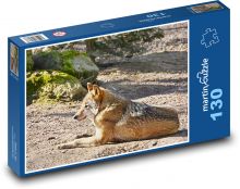 Vlk - zviera, predátor Puzzle 130 dielikov - 28,7 x 20 cm