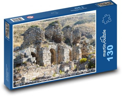 Ruiny - kopec, architektura - Puzzle 130 dílků, rozměr 28,7x20 cm
