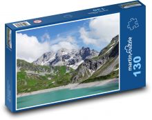 Lünersee - jezero, Rakousko Puzzle 130 dílků - 28,7 x 20 cm