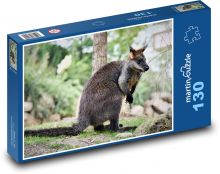 Klokan - zoo, vačnatec Puzzle 130 dílků - 28,7 x 20 cm