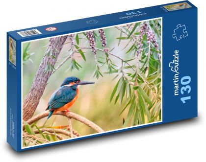 Kingfisher - bird, nature - Puzzle 130 pieces, size 28.7x20 cm 