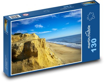 Huelva - pláž, Španělsko - Puzzle 130 dílků, rozměr 28,7x20 cm