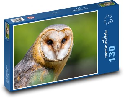 Burnt owl - predator, bird - Puzzle 130 pieces, size 28.7x20 cm 