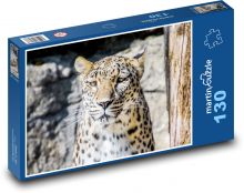 Leopard - veľká mačka, zviera Puzzle 130 dielikov - 28,7 x 20 cm 
