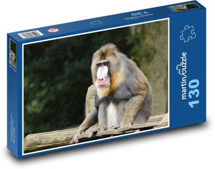 Monkey - animal, mammal - Puzzle 130 pieces, size 28.7x20 cm 