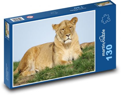Löwen - Löwinnen, Löwen - Puzzle - 130 Teile