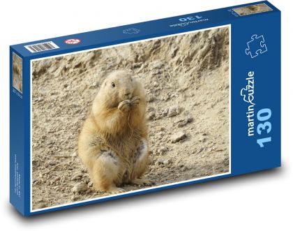Prairie dog - animal, zoo - Puzzle 130 pieces, size 28.7x20 cm 
