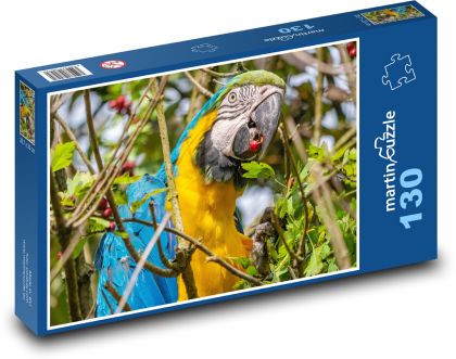 Exotic parrot - bird, animal - Puzzle 130 pieces, size 28.7x20 cm 