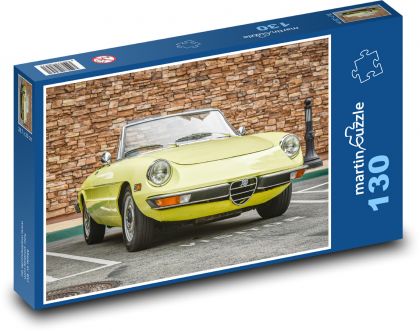 Alfa Romeo - auto, historický - Puzzle 130 dílků, rozměr 28,7x20 cm