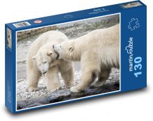 Polar bears - game, animals Puzzle 130 pieces - 28.7 x 20 cm 