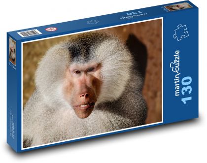 Baboon - animal, monkey - Puzzle 130 pieces, size 28.7x20 cm 