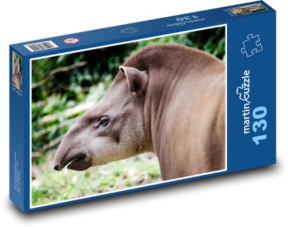 Tapir - zviera, Južná Amerika - Puzzle 130 dielikov, rozmer 28,7x20 cm 
