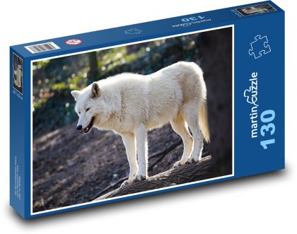 Vlk - zvíře, dravec - Puzzle 130 dílků, rozměr 28,7x20 cm