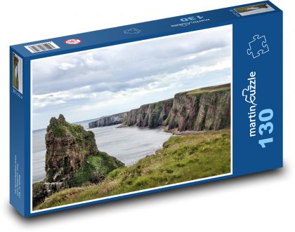 Scotland - coast, cliffs - Puzzle 130 pieces, size 28.7x20 cm 