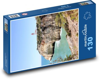 Portugalsko - Algarve, pobrežie - Puzzle 130 dielikov, rozmer 28,7x20 cm 