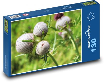 Thistle - flower, plant - Puzzle 130 pieces, size 28.7x20 cm 