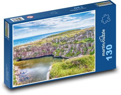 Pláž - útes, príroda - Puzzle 130 dielikov, rozmer 28,7x20 cm 