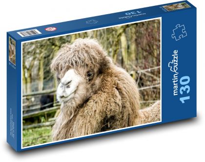 Velbloud - hlava, zoo - Puzzle 130 dílků, rozměr 28,7x20 cm
