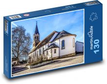 Kostel - víra, kostelní věž  Puzzle 130 dílků - 28,7 x 20 cm