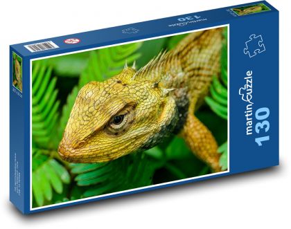 Jaszczurka - gad, zwierzę - Puzzle 130 elementów, rozmiar 28,7x20 cm