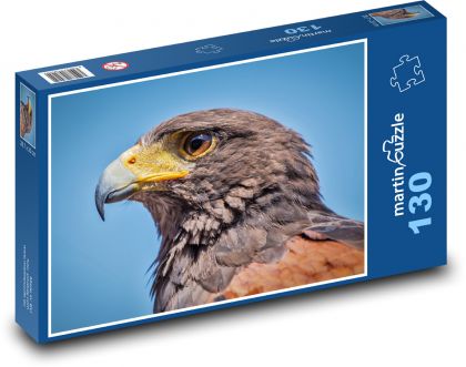 Jastrząb - zwierzę, ptak - Puzzle 130 elementów, rozmiar 28,7x20 cm