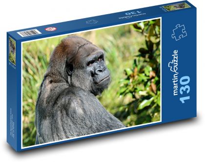 Gorila - opica, zviera - Puzzle 130 dielikov, rozmer 28,7x20 cm 