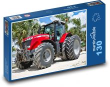 Traktor - vozidlo, velký stroj Puzzle 130 dílků - 28,7 x 20 cm