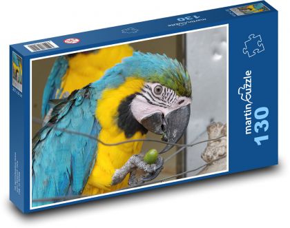 Papuga - Ara, Ptak - Puzzle 130 elementów, rozmiar 28,7x20 cm