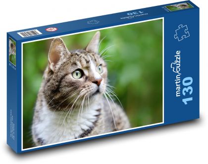 Kočka - mazlíček, zvíře - puzzle 130 dílků