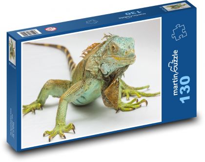 Iguana - gad, zwierzę - Puzzle 130 elementów, rozmiar 28,7x20 cm