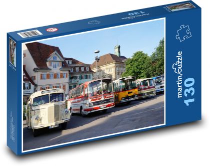 Weteran - autobus - Puzzle 130 elementów, rozmiar 28,7x20 cm