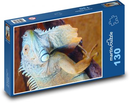 Leguán - zviera, plaz - Puzzle 130 dielikov, rozmer 28,7x20 cm 
