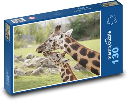 Žirafa - divoká zvěř, savec - Puzzle 130 dílků, rozměr 28,7x20 cm