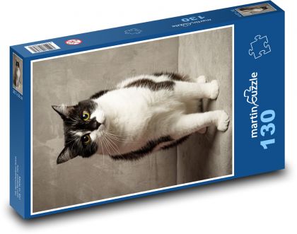 Kočka - mazlíček, zvíře - Puzzle 130 dílků, rozměr 28,7x20 cm