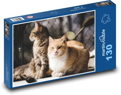 Kot - zwierzę, zwierzę domowe - Puzzle 130 elementów, rozmiar 28,7x20 cm