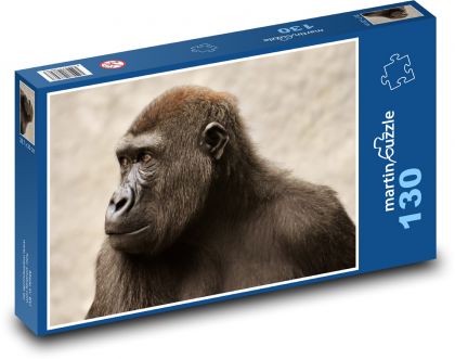 Opice - primát, zvíře - Puzzle 130 dílků, rozměr 28,7x20 cm