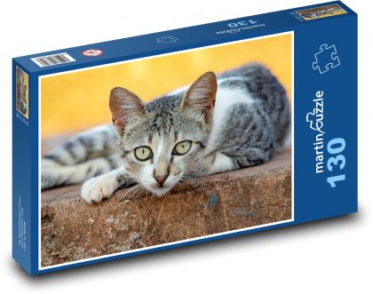 Cat - kitten, pet - Puzzle 130 pieces, size 28.7x20 cm 